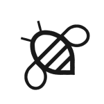Logo de LingoHive, una abeja con estilo.